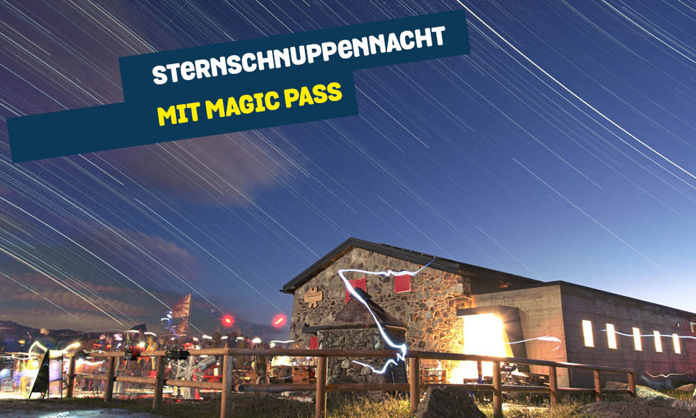Sternschnuppennacht in der Bella-Tola-Hütte